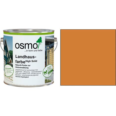 Osmo Landhausfarbe 2,5 L fichtengelb Holzschutzfarbe (1/2)