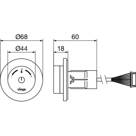 VIEGA 827830 Élément de commande Douche 9121.4 (1/3)