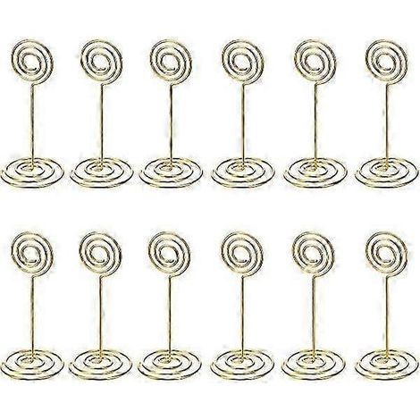 12-pack Table number Card holder Photo holder Stand Place (1/4)