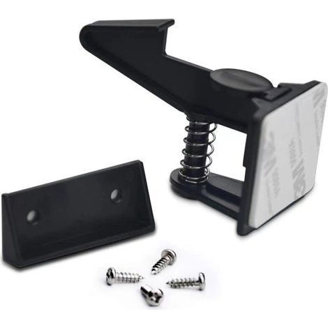 Lot de 10 cadenas noirs - Sécurité invisible pour portes et tiroirs de placards et tiroirs (1/5)