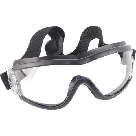Lunettes de sécurité pour enfants anti-postillons et anti-buée, transparentes, pour l'extérieur (noires) (1/5)