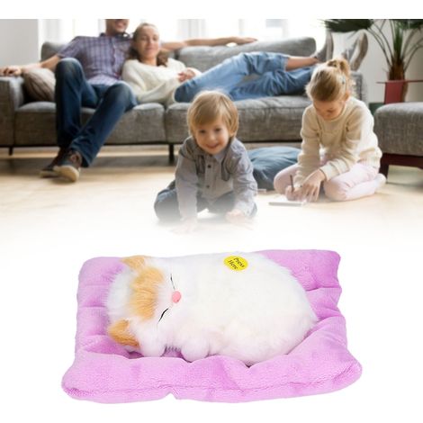 Purificateur d'air simulant un chaton endormi, à cristaux de charbon actif, pour chat aux oreilles jaunes (1/5)