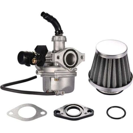 Enowelir PZ19 carburetor with air filter for quads and motocross motorcycles from 50cc to 125cc (1/4)