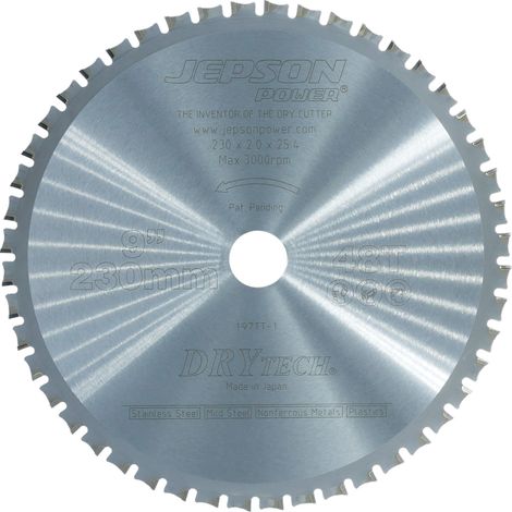 Jepson Drytech HM-Sägeblatt Durchmesser 230 mm / 48Z für Stahl& Inox