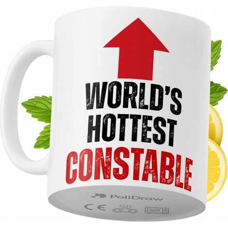 Lustige Kaffeetasse mit witzigem Textdesign für Polizisten – ideal für Geburtstage, Namenstage, Feiertage und besondere Anlässe. Hochwertige Tasse für Zuhause, Büro und Arbeit. Farbe: Weiß, 330 ml.