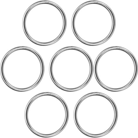 wasserdichte und rostfreie Metall-O-Ringe aus Edelstahl 304, hohe Belastbarkeit, nahtlos verschweißte runde O-Ringe, Abmessungen 8 x 80 mm (1/4)