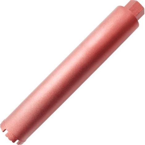 Couronne diamant Ø 63 mm pour carotteuse – Forage à sec et humide – Longueur 37 cm – Tige filetée pour béton (1/5)