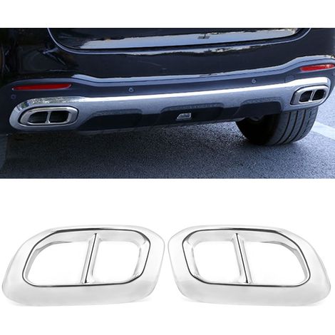 2 Stück Auspuffblenden mit 4 Ausgängen, passend für Mercedes-Benz GLC, GLE, GLS, W167, X253, X167, Baujahr 2020 (1/5)