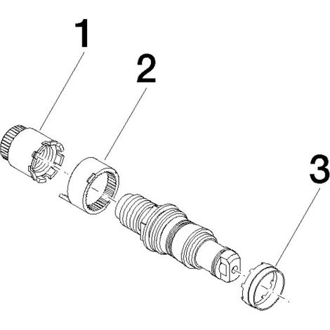 Cartouche thermostatique Dornbracht 9015020520090 pièces de rechange (1/2)