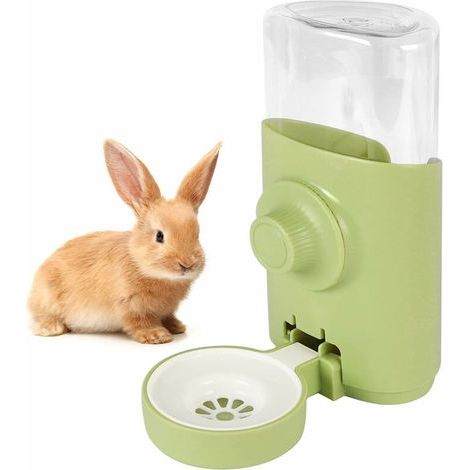 Fuente de agua automática para mascotas, fuente de agua para conejos, fuente colgante para conejos, chinchillas, cobayas y erizos. (1/5)