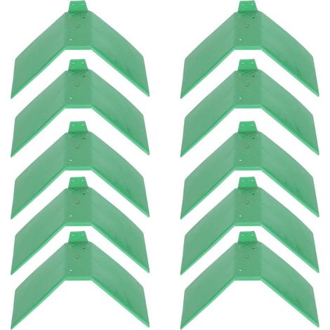 GARRYFIZH Petit support antidérapant en plastique vert, 10 pièces, support de repos pour colombe, perchoirs pour pigeons, cadre de perchoir, fournitures pour oiseaux
