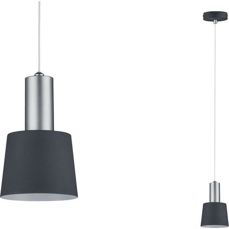 PAULMANN 79691 NEORDIC HALDAR SUSPENSION MAX 2X40W E14 GRIS FONCÉ/CHROME MAT 230V MÉTAL, 12 CM X 12 CM X 110 CM 796.91 (1/5)