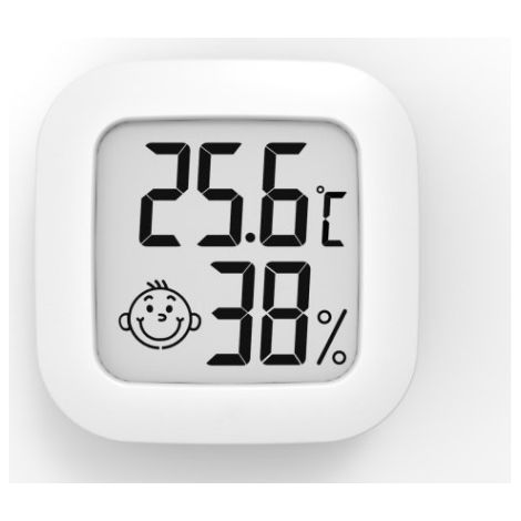 Termómetro de interior, paquete de 2, medidor de humedad, higrómetro digital, termómetro para el hogar, monitor de temperatura y humedad de alta precisión para invernaderos, reptiles, humidificadores, (1/5)