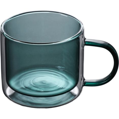 Set mit 8 Glaskaffeetassen – Isolierglas für großen Espresso, Latte Macchiato und Cappuccino