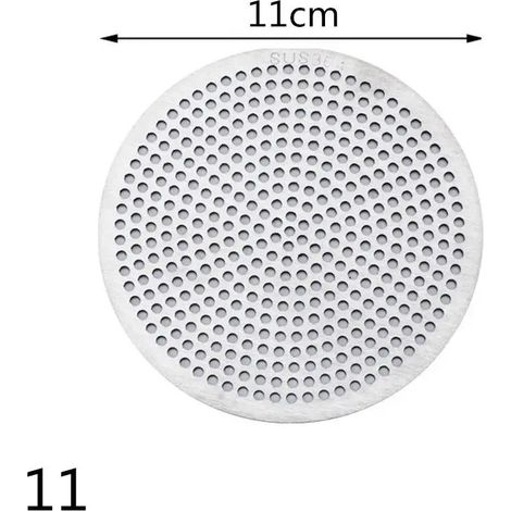 (11-11cm)1Pc Round 304 Stainless Steel Sink Strainer Drains Cover Hair Filter Kitchen Bathroom Balcony Toilet Sewer Isolation Net (1/4)