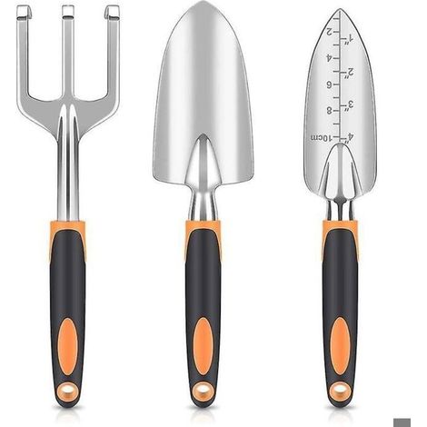 Ensemble d'outils de jardin, outils en alliage d'aluminium robustes et légers avec poignée non ergonomique, Garde (1/3)