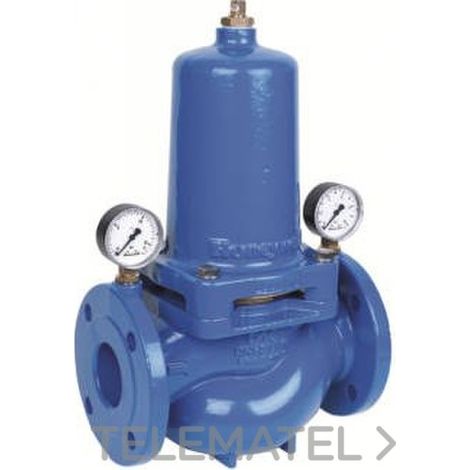 Resideo Reductor de presión D15S con recubrimiento de polvo, azul DN 50, D15S-50A
