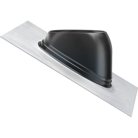 Helios UDP 160 S Universal-Dachpfanne Schwarz mit Bleirand, Neigung 25/45 Grad, zu Dachhaube DH 160 S