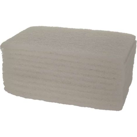Tampon Abrasif blanc - Lot de 27 sachets de 10 - Prodifa (1/2)