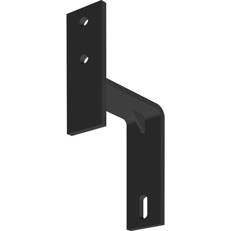 Équerre de fixation noire type Barn Door pour 2 portes parallèles pour SU5371 et SU5372 (1/4)