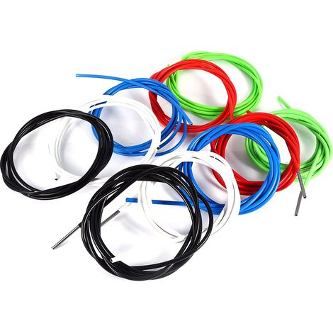 Cable Frein Velo Rouge,Bowdenzug,Boîtier De Câble De Levier De Vélo,2M Vélo Frein Câble Boîtier Kit De Tuyau Accessoire Replacement Pour Vélo De Montagne(4Mm-Rouge) (1/5)