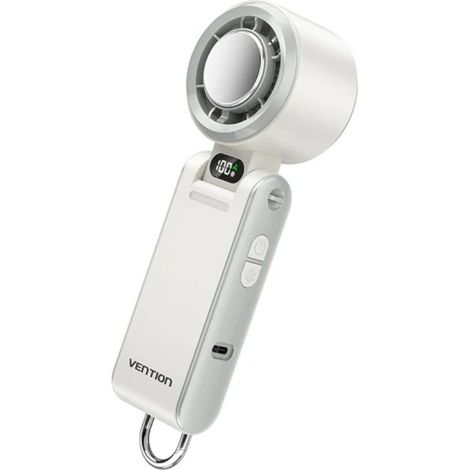 Vention PBC Ventilador de Mano - Velocidad MÃ¡xima 13000RPM - Nivel Regulable de 1 a 100 -  FunciÃ³n Frio - BaterÃ­a de 3000mAh - Pantalla LED - Conex