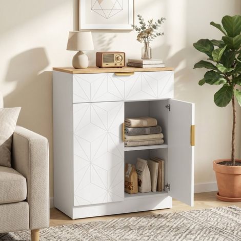 Aparador con cajón y estantes ajustables 60 cm OKMYHOME (1/3)