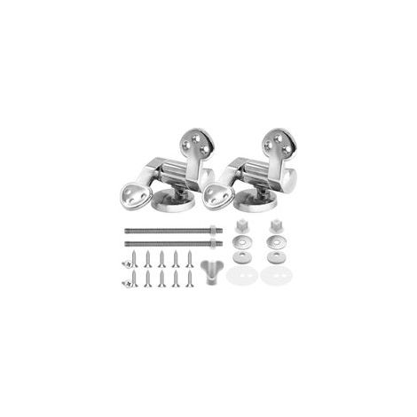 Paire de Charnières de Rechange en Alliage de Zinc pour Abattant WC, Fixation Universelle pour Toilettes Standard