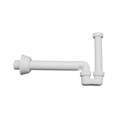SIFONE PER SCARICO BIDET IN PP BIANCO- In. 11/4 - Out. 40- OLIVE- pezzi 1