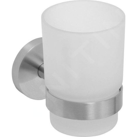 Sapho X-STEEL - Porte-verre, verre/inox poli XS900 (1/4)
