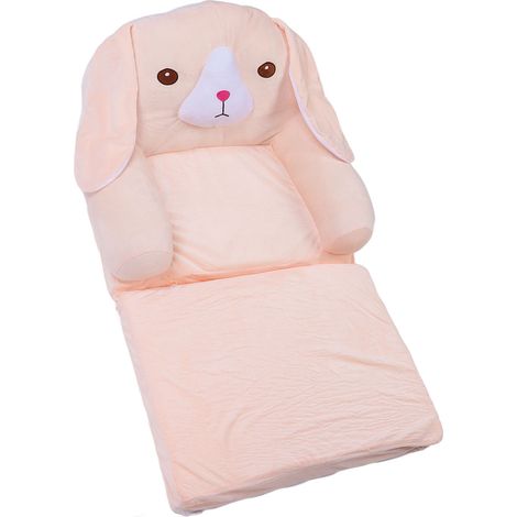 Canapé enfant pliable rose chien mousse convertible canapé-lit doux pour maison hôtel maternelle 2 couches (1/5)