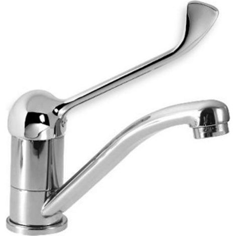 Novaservis Metalia 55 - Grifo de fregadero con palanca médica, cromo 55096L,0