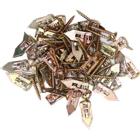 Confezione da 40 viti autofilettanti, set di viti di ancoraggio in metallo per cartongesso, viti autofilettanti a percussione per cornici decorative.