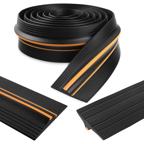 Garage Door Seal Rubber Garage Door Threshold Seal Waterproof Floor Seal Sealing Strips for Garages Warehouses (100mm×25mm×3m, Black) (1/5)