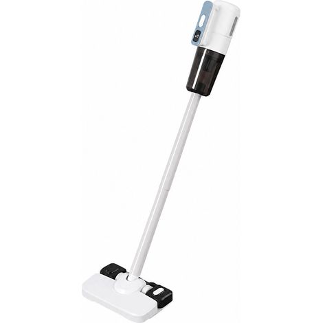 Aspirateur balai sans fil avec fonction balai et serpillière intégrée, léger et sans sac, avec suceur plat, pour sols durs, tapis et poils d'animaux (1/5)