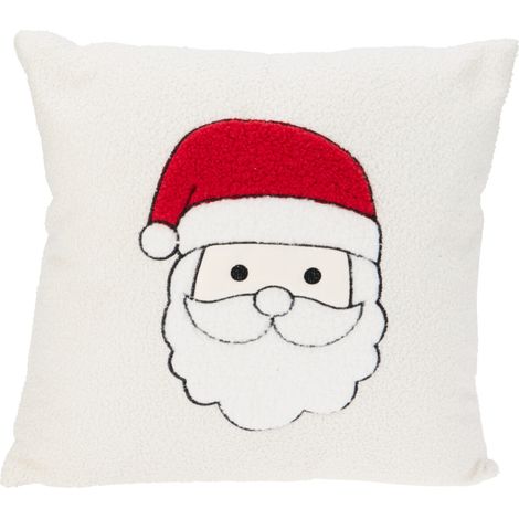 Dekoratives Kissen, Weihnachtsmotiv, weiß 44 x 44 cm