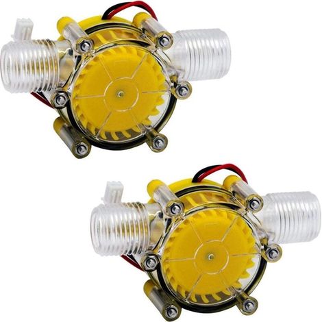 ZVD-2X Pompe à Débit D'Eau 10W Générateur Conversion Hydraulique de Débit de Turbine 12V (1/4)
