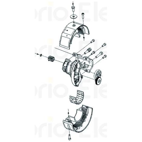 faac pièce détachée mi-couronne ø200 pour moteur 200220/60 6020522
