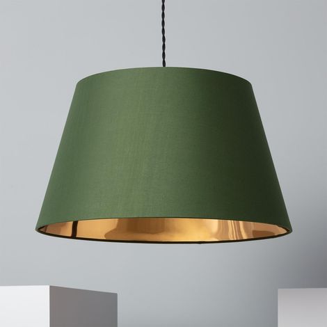 Lampada a Sospensione Lino Baharia Verde Militare