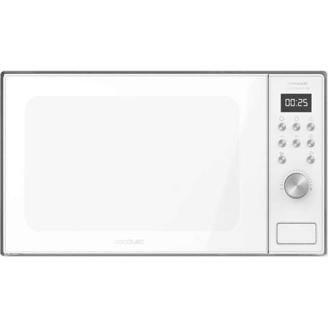 Cecotec – Micro-ondes encastrable numérique 20L – 800W avec gril 900W – 9 fonctions préconfigurées – Intérieur céramique facile à nettoyer