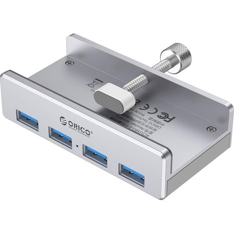Hub USB 3.0 Aluminium, 4 Ports USB‑A 5 Gbps pour PC (150cm) (1/5)