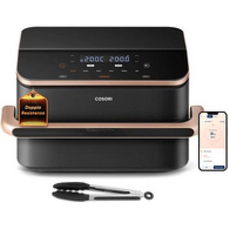 [GEBRAUCHT] B-Ware COSORI Heißluftfritteuse Dual Blaze Twinfry Chef Edition 10l 2800W Dunkles Grau (1/2)