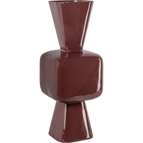 Vase design brun sable en métal - brun sable (1/3)
