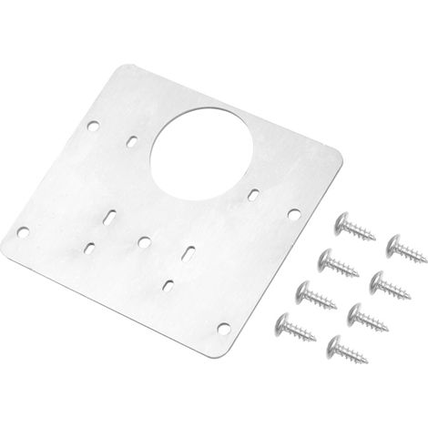 Plaque de réparation de charnière en acier inoxydable. Installation facile grâce aux vis de fixation incluses pour portes, tiroirs et fenêtres de placards. (1/5)