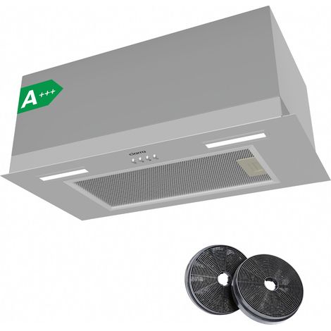 CIARRA A+++ 650 m³/h Unterbauhaube Einbau Integrierte Dunstabzugshaube 60 cm Umluft Abluft LED-Beleuchtung CD6926AS