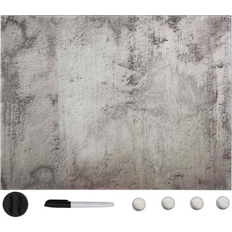 Magnettafel Wandmontage Glas 80x60 cm vidaXL