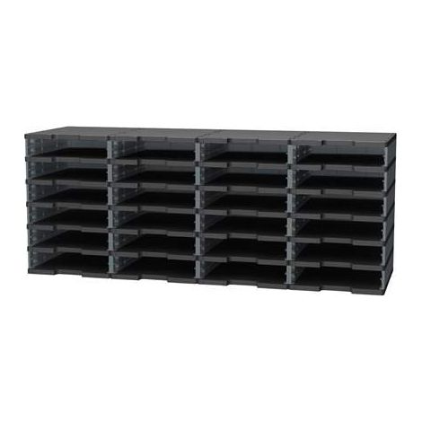 Trieur 24 cases standards Modulodoc Exacompta gris (1/2)