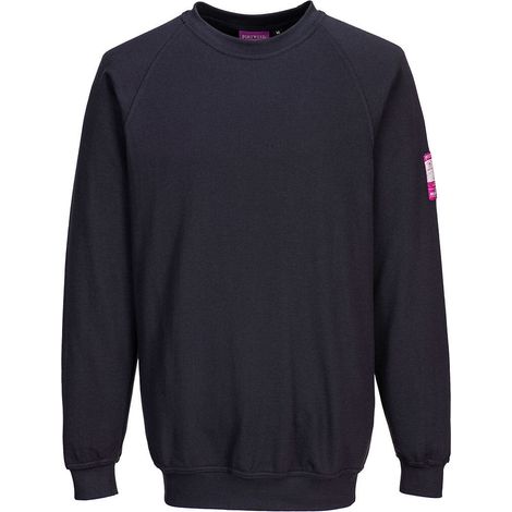 Sudadera de manga larga antistática negra 4XL