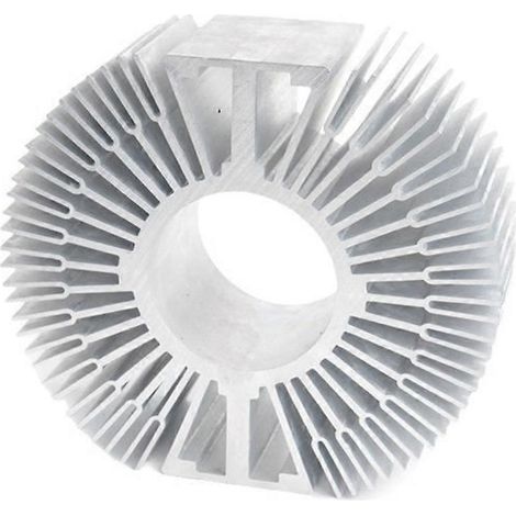 Radiateur rond en aluminium profilé Sunflower, module de dissipation de chaleur haute efficacité pour la surveillance des éclairages de scène LED (1/5)