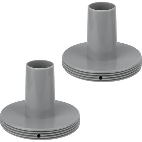 2er-Pack Pool-Wasserstrahlanschluss, 1-1/4"-Siebersatz - Kompatibel mit Intex-Auslassanschlüssen (Passend für 26183MW, 26165EH, 26167E, 26175) (1/5)